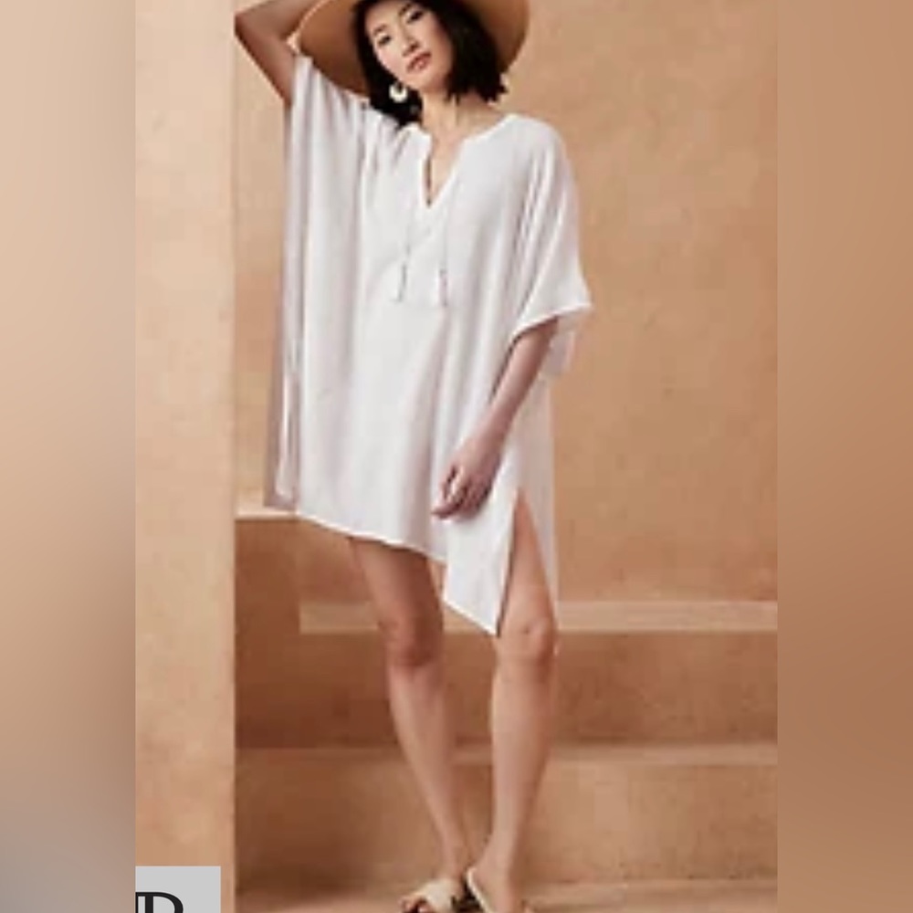 Banana Republic White 100% Cotton Coverup | XS